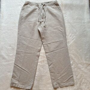 Havana Men's Casual Beige Linen Pants